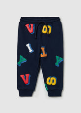 Ovs French Terry Joggers With Lettering Print