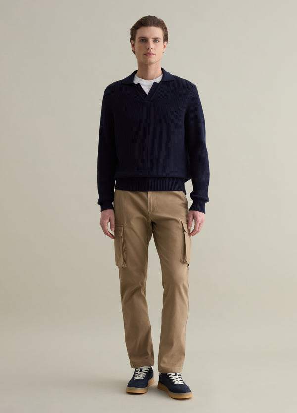 Ovs Cargo Trousers In Piquet