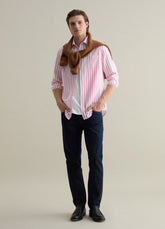 Ovs Striped Button-Down Shirt With Pocket