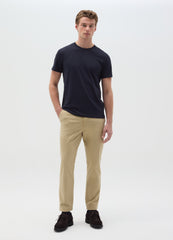 Ovs T-Shirt In Slub Cotton With Round Neck