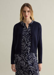 Ovs Cardigan With Round Neck In Cotton