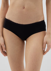 Ovs Stretch Cotton French Knickers With Lace