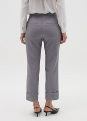 Ovs Crop Trousers With Folds