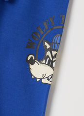 Ovs Fleece Joggers With Drawstring And Print