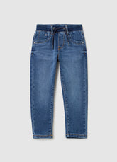 Ovs Denim Joggers With Drawstring