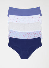 Ovs Five-Pack Knicker Shorts With Print