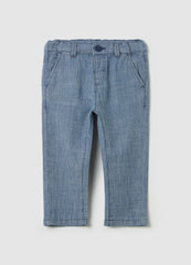 Ovs Pinstripe Cotton Trousers