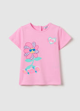 Ovs T-Shirt With Skater Flower And Diamantés