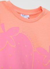 Ovs Cotton T-Shirt With Fruit Print