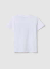 Ovs Cotton T-Shirt With ''My New Friend'' Puppy Print