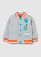 Ovs Reversible Sweatshirt With Skater Crocodile Print