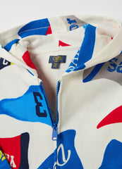 Ovs Full-Zip Hoodie With Nautical Print