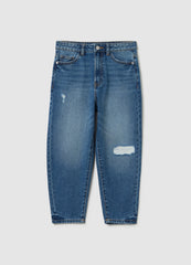 Ovs Baggy Fit Distressed Jeans