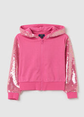 Ovs Full-Zip Hoodie With Sequins