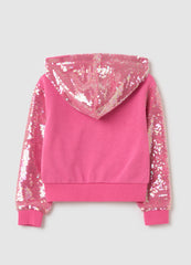 Ovs Full-Zip Hoodie With Sequins