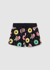 Ovs Shorts With Drawstring, And Jerry And Donuts Print