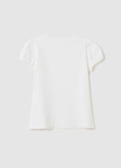 Ovs T-Shirt With Diamantés And Butterflies Application