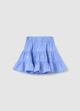 Ovs Tiered Skirt With Stripe Pattern And Sequins