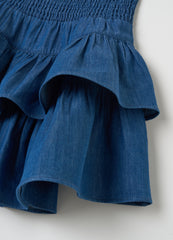 Ovs Tiered Denim Skirt