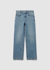 Ovs Straight-Fit Distressed Jeans With Five Pockets