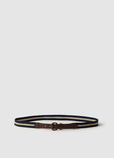 Ovs Belt With Striped Fabric