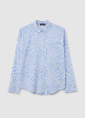 Ovs Cotton Shirt With Patterned Print