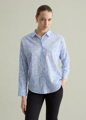 Ovs Cotton Shirt With Patterned Print