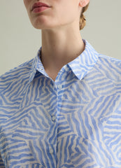 Ovs Cotton Shirt With Patterned Print