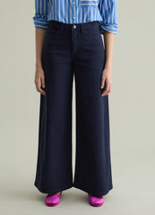 Ovs Flare-Fit Trousers In Stretch Cotton