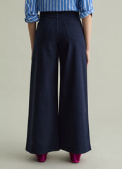 Ovs Flare-Fit Trousers In Stretch Cotton