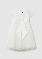 Ovs Tulle Dress With Floral Applications