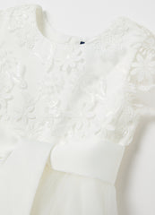 Ovs Tulle Dress With Floral Applications