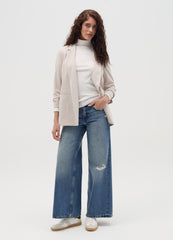 Ovs Blazer With Three-Quarter Sleeves