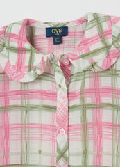 Ovs Short-Sleeved Shirt With Check Pattern