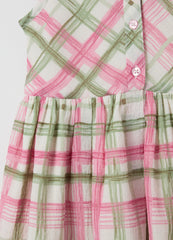 Ovs Sleeveless Dress With Check Pattern