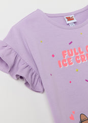 Ovs T-Shirt With Flounce And Jerry Print