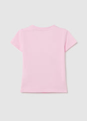 Ovs Cotton T-Shirt With Angel & Stitch Print