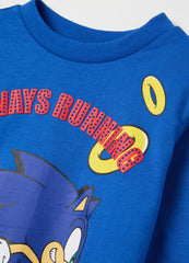 Ovs Long-Sleeved T-Shirt In Cotton With Sonic Print