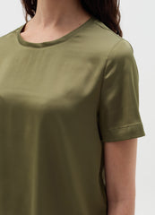 Ovs Short-Sleeved Blouse In Satin