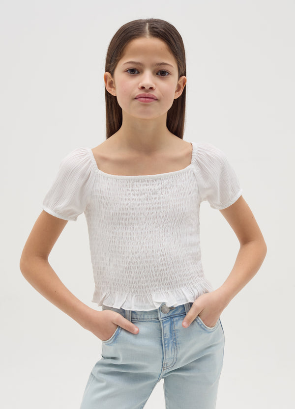 Ovs Crêpe Blouse With Shirring