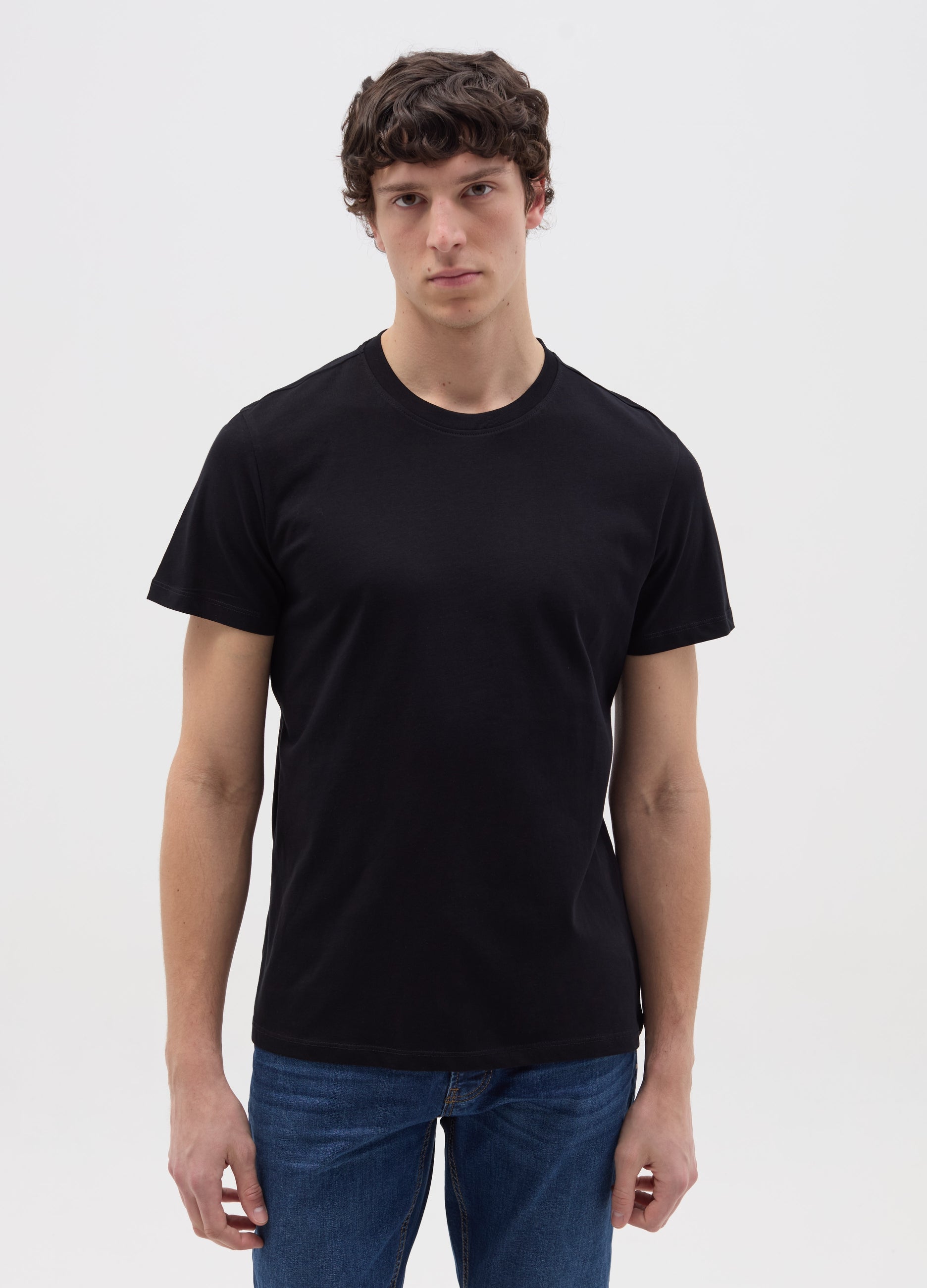 Ovs Relaxed-Fit T-Shirt With Round Neck Ovs Relaxed-Fit T-Shirt With Round Neck