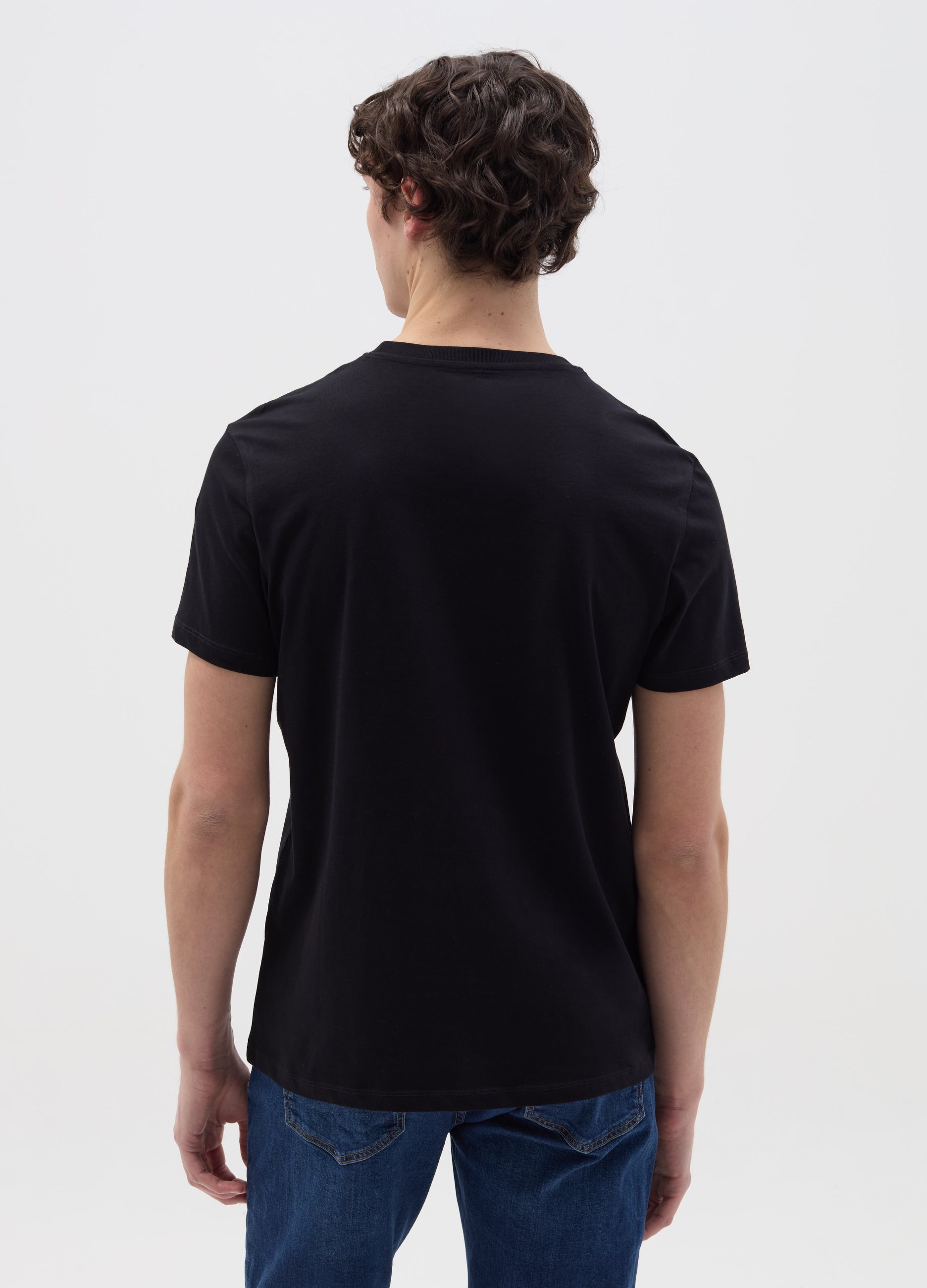 Ovs Relaxed-Fit T-Shirt With Round Neck Ovs Relaxed-Fit T-Shirt With Round Neck