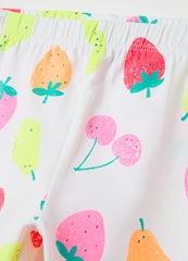 Ovs Three-Quarter Leggings In Stretch Cotton With Print