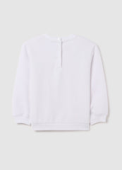 Ovs Sweatshirt With Diamantã©S And Flowers With Sunglasses Print