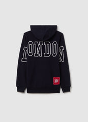 Ovs Sweatshirt With Hood And ''London University Team'' Print