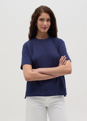 Ovs Solid Colour Cotton T-Shirt