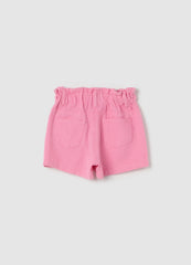 Ovs Paper Bag Shorts In Cotton And Lyocell
