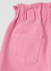 Ovs Paper Bag Shorts In Cotton And Lyocell