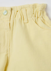 Ovs Paper Bag Shorts In Cotton And Lyocell