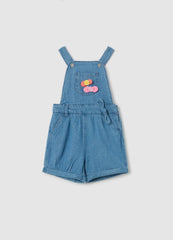 Ovs Denim Dungarees With Bows Application